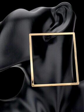 Minimalist Gold Square Hoop Earrings - Women Jewelry Earrings